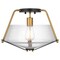 Nuvo Starlight 1-Light Semi Flush Mount, E26 60W, Matte Black, Clear Seeded 60/7683 - alternate 5